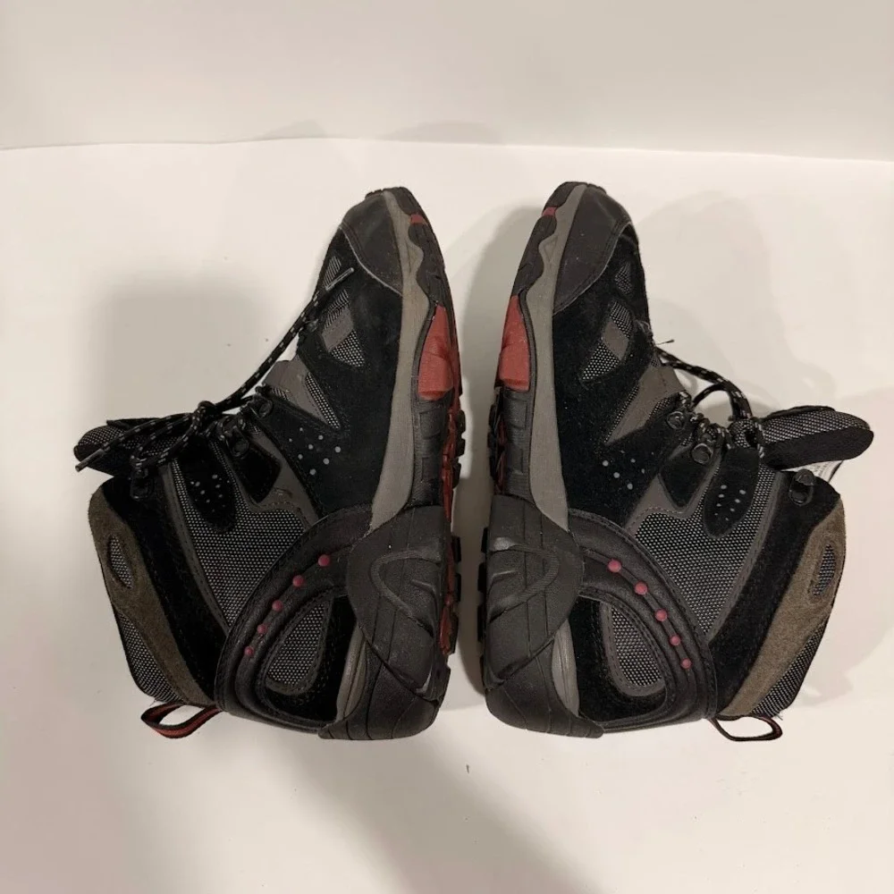 Bearpaw Brock Mens Hiking Boots Black Trail‎ Shoes Size 9 Camping Gorp Granola